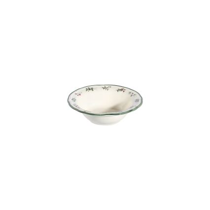 24-delt spisesæt hvid/grøn/rød/porcelæn