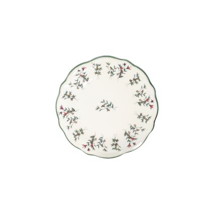 24-delt spisesæt hvid/grøn/rød/porcelæn
