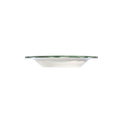 24-delt spisesæt hvid/grøn/rød/porcelæn