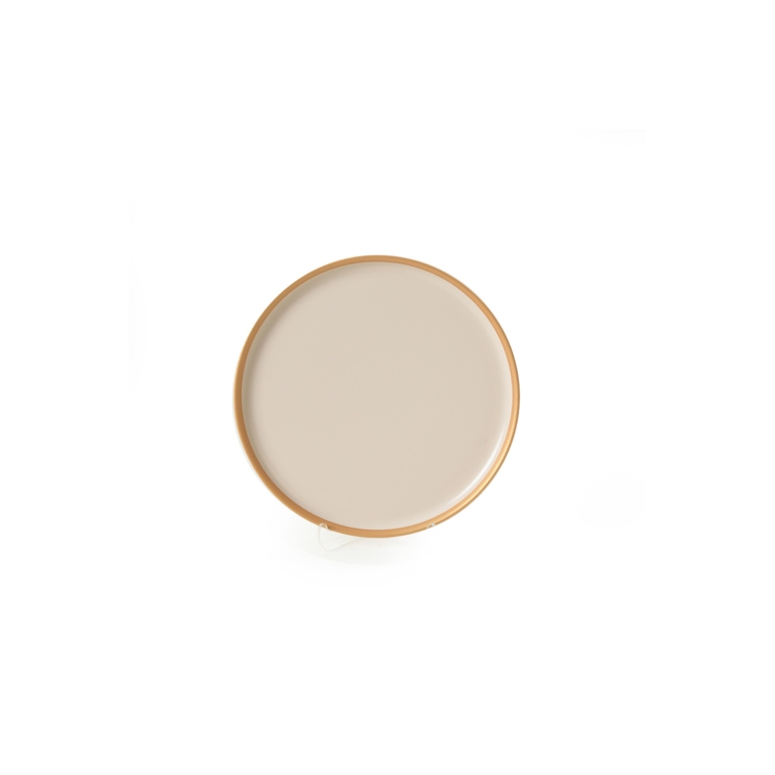 24-delt spisesæt i beige keramik