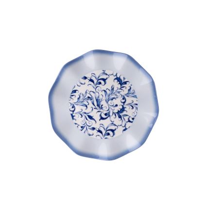 24-delt spisesæt i blå porcelæn