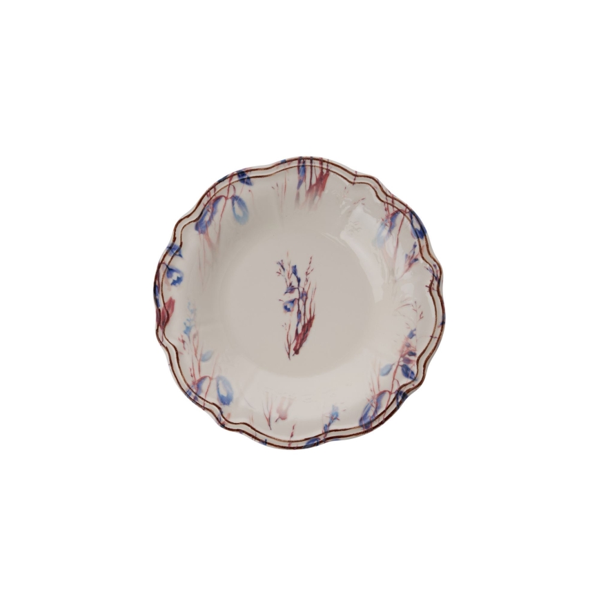 24-delt spisesæt i flerfarvet porcelæn