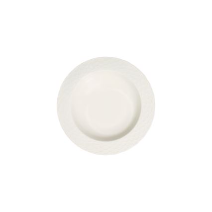 24-delt spisesæt i hvidt porcelæn