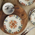 24-delt spisesæt i porcelæn – flerfarvet