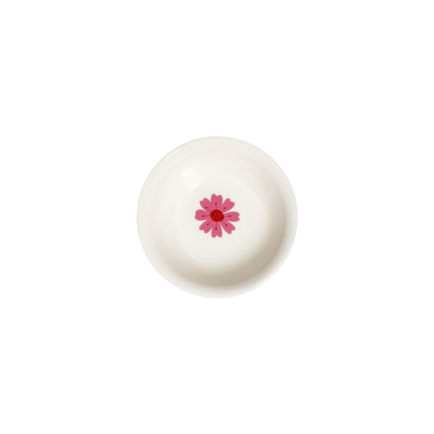 24-delt spisesæt i porcelæn, hvid/rød/grøn