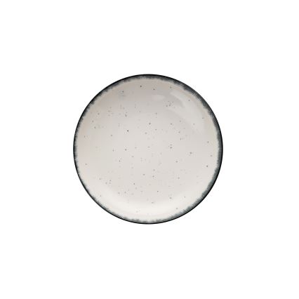 24-delt spisesæt i porcelæn, hvid/sort