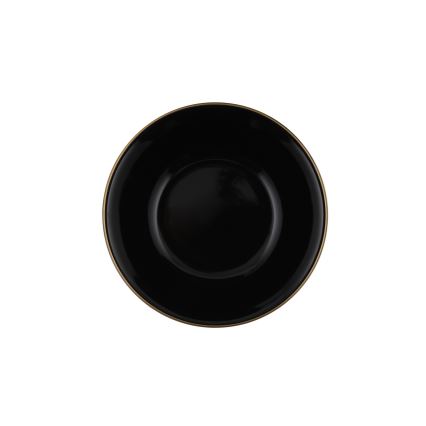 24-delt spisesæt i sort/guld, stentøj