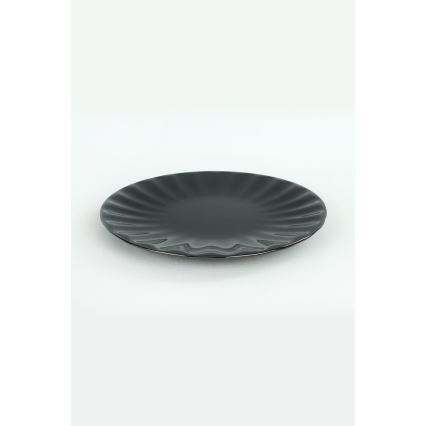 24-delt spisesæt i sort stentøj