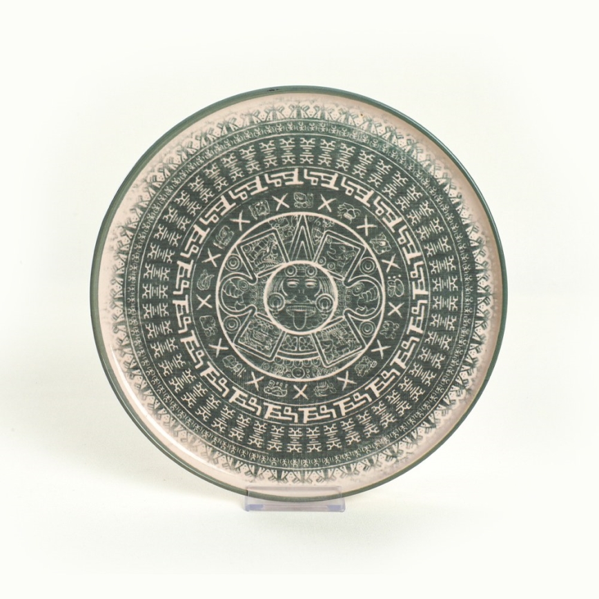 24-delt spisesæt i stentøj, beige/grøn