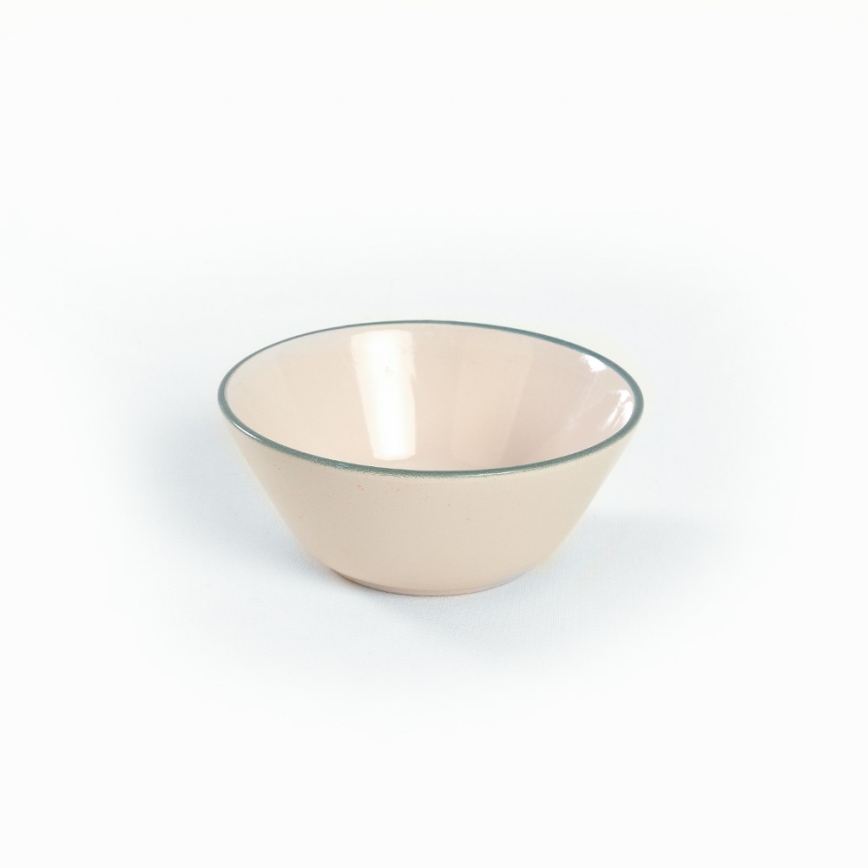 24-delt spisesæt i stentøj, beige/grøn