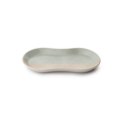 27-delt spisesæt i porcelæn, beige/grøn