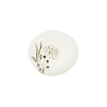 27-delt spisesæt i porcelæn, hvid/brun
