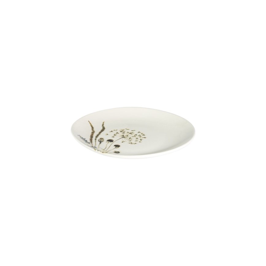 27-delt spisesæt i porcelæn, hvid/brun