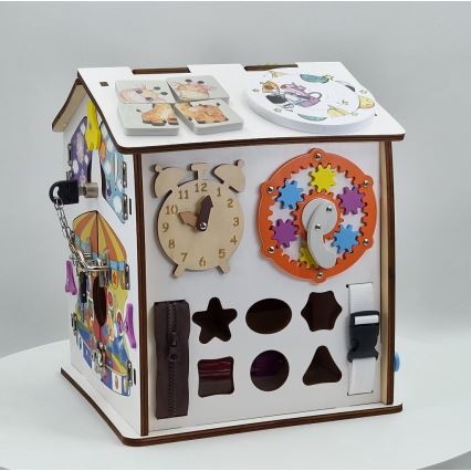 2Kids Toys - Aktivitetsbræt hus hvid