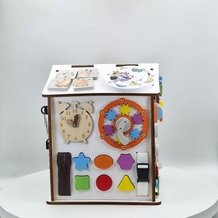 2Kids Toys - Aktivitetsbræt hus hvid