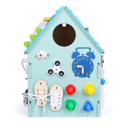 2Kids Toys - Aktivitetsplade hus blå