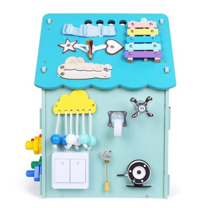 2Kids Toys - Aktivitetsplade hus blå
