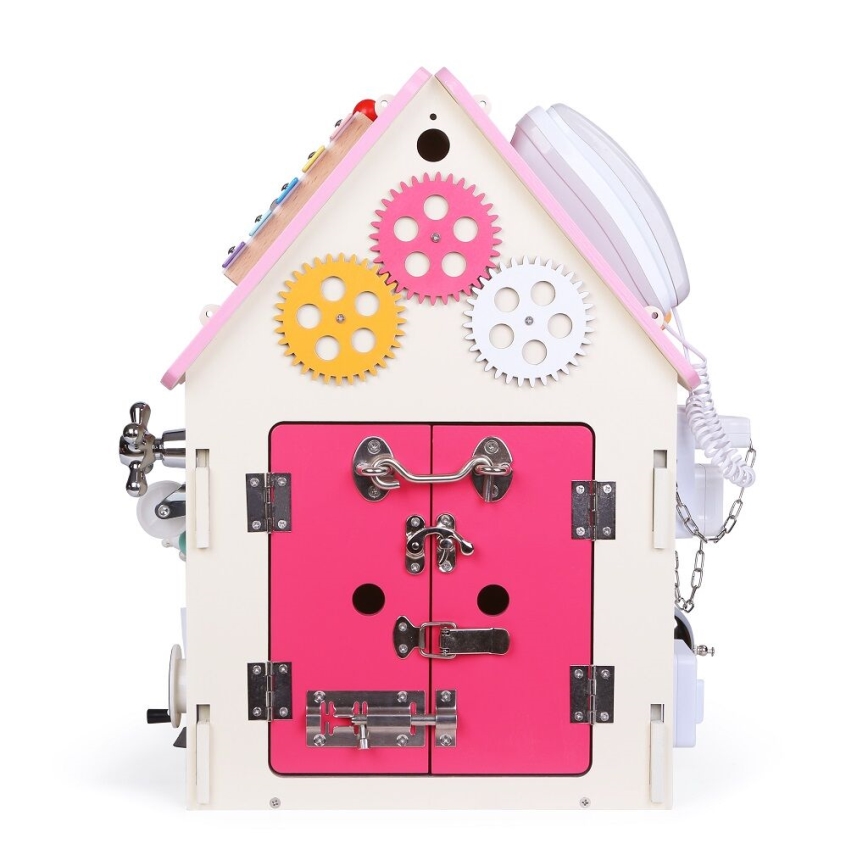 2Kids Toys - Aktivitetsplade hus lyserød