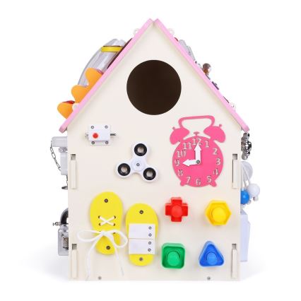 2Kids Toys - Aktivitetsplade hus lyserød