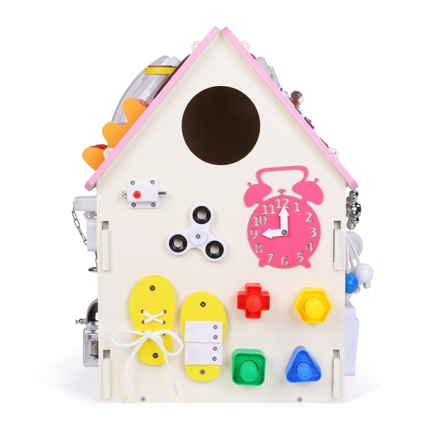 2Kids Toys - Aktivitetsplade hus lyserød