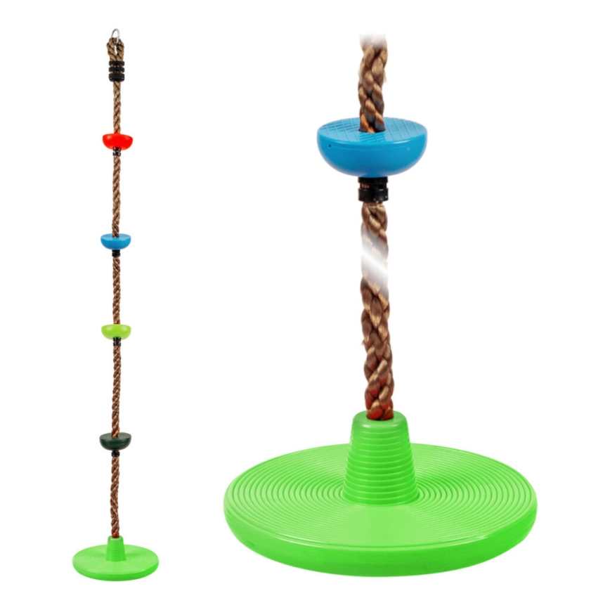 2Kids Toys - Klatrereb med skiver til børn farveblanding