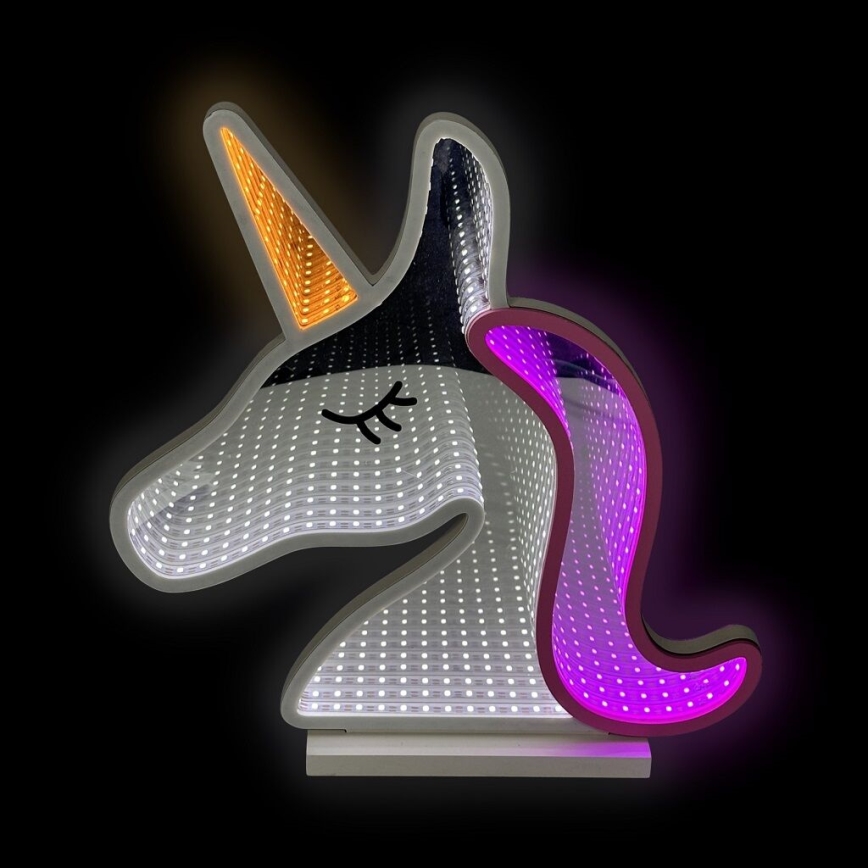 2Kids Toys - LED Neon bord dekoration LED/5W/USB enhjørning