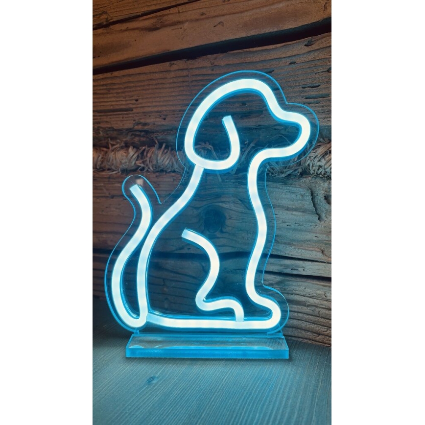 2Kids Toys - LED Neon bord dekoration LED/5W/USB hund