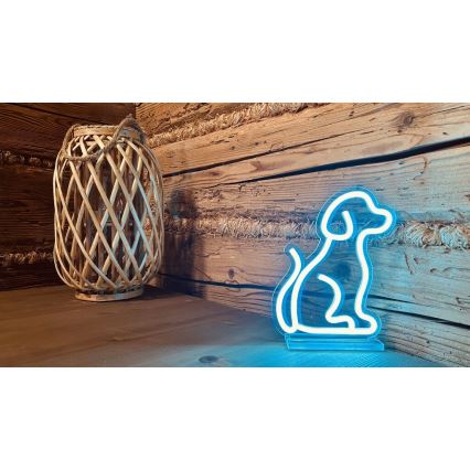 2Kids Toys - LED-neon borddekoration LED/5W/USB hund