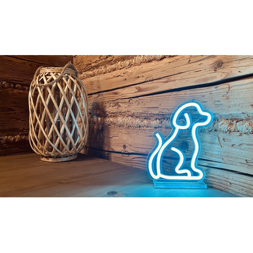 2Kids Toys - LED-neon borddekoration LED/5W/USB hund