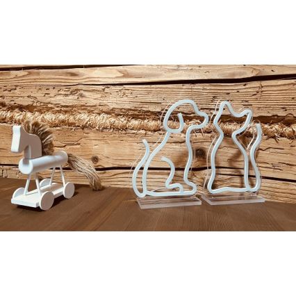 2Kids Toys - LED-neon borddekoration LED/5W/USB hund