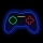 2Kids Toys - LED Vægdekoration neon LED/5W/USB gamepad