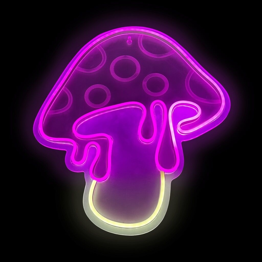2Kids Toys - LED Vægdekoration neon LED/5W/USB svamp