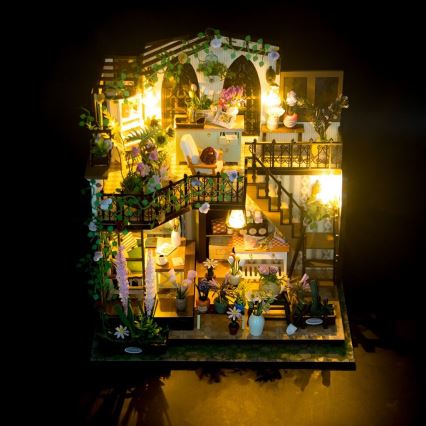 2Kids Toys - Miniature Darcyin blomsterhus med 2xAAA batterier