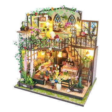 2Kids Toys - Miniature Darcyin blomsterhus med 2xAAA batterier