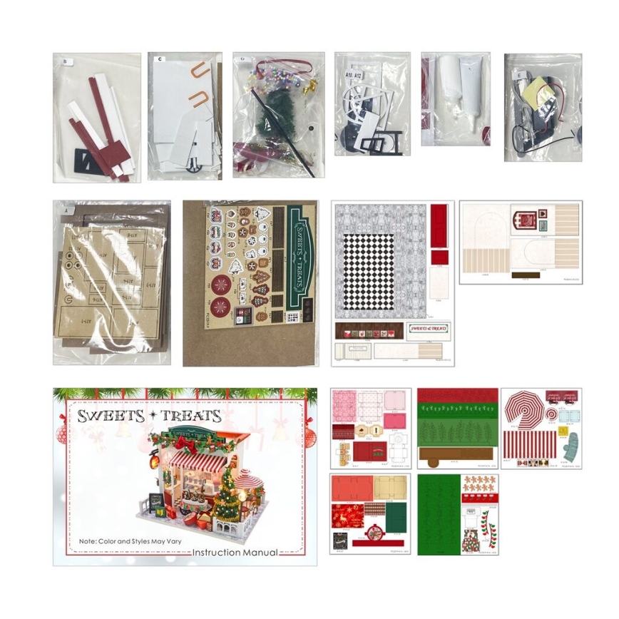 2Kids Toys - Miniaturehus Jul kagebutik 2xAAA