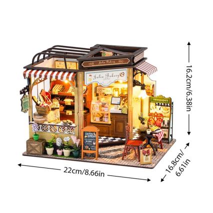 2Kids Toys - Miniaturehus Julias bageri 2xAAA