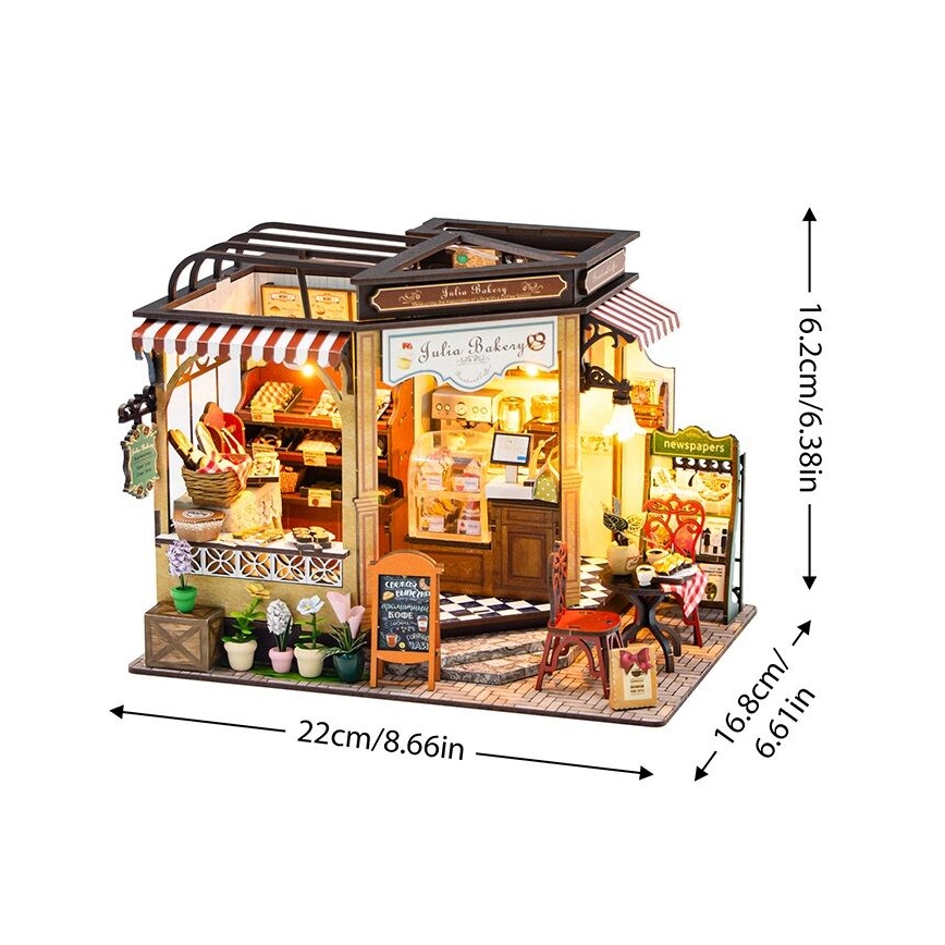 2Kids Toys - Miniaturehus Julias bageri 2xAAA
