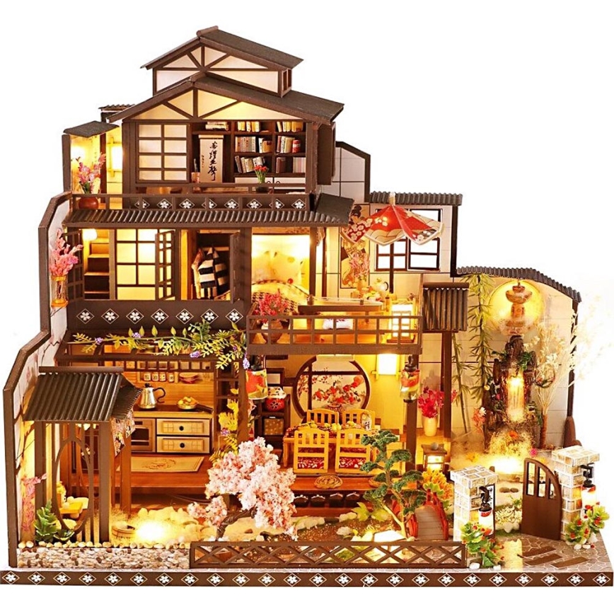 2Kids Toys - Miniaturehus Luksuriøs Sakura-villa 2xAAA