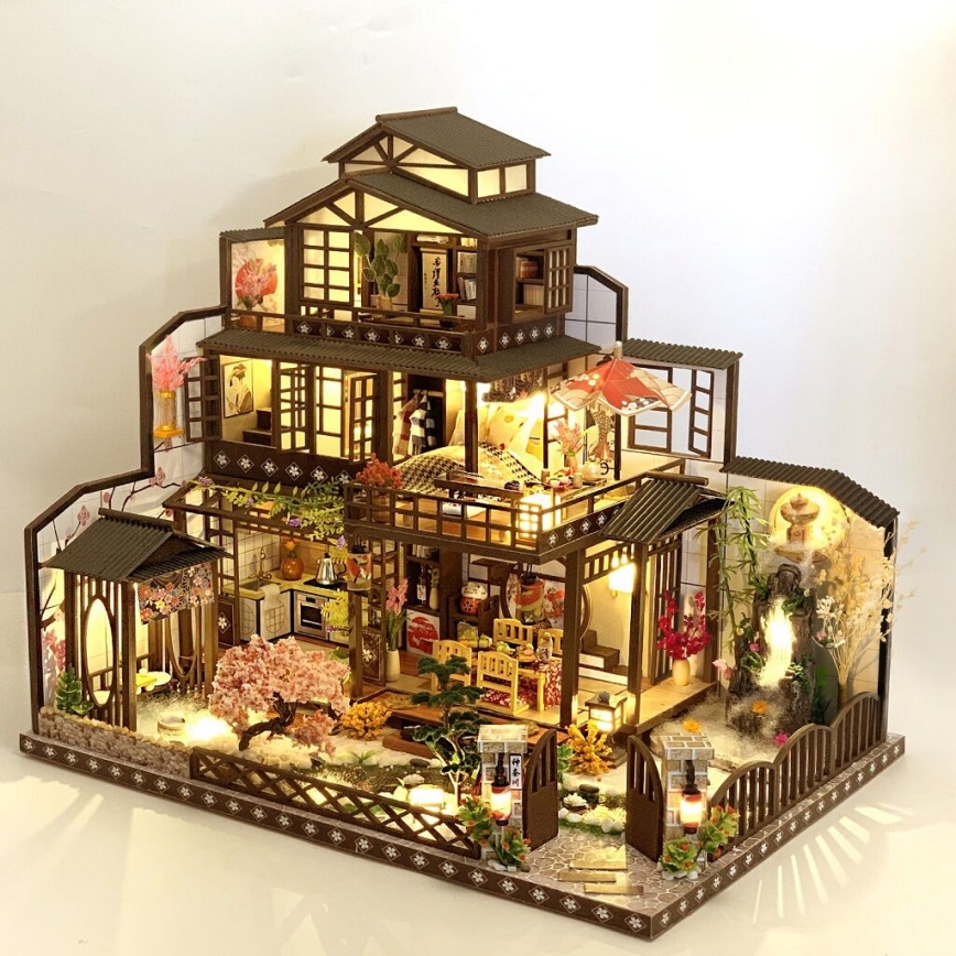 2Kids Toys - Miniaturehus Luksuriøs Sakura-villa 2xAAA