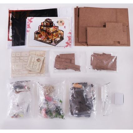 2Kids Toys - Miniaturehus Luksuriøs Sakura-villa 2xAAA