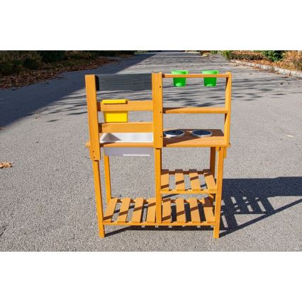 2Kids Toys - Træ legekøkken til haven med vask