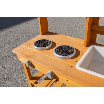 2Kids Toys - Træ legekøkken til haven med vask