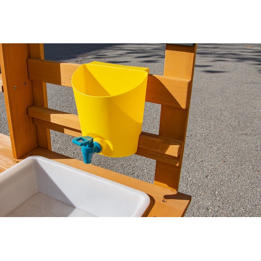 2Kids Toys - Træ legekøkken til haven med vask