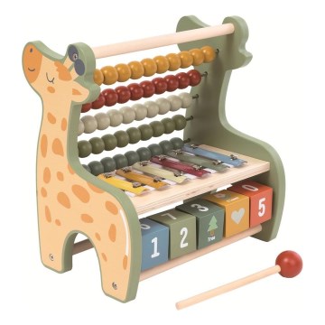 2Kids Toys - Træ multifunktionel kugleramme Giraf