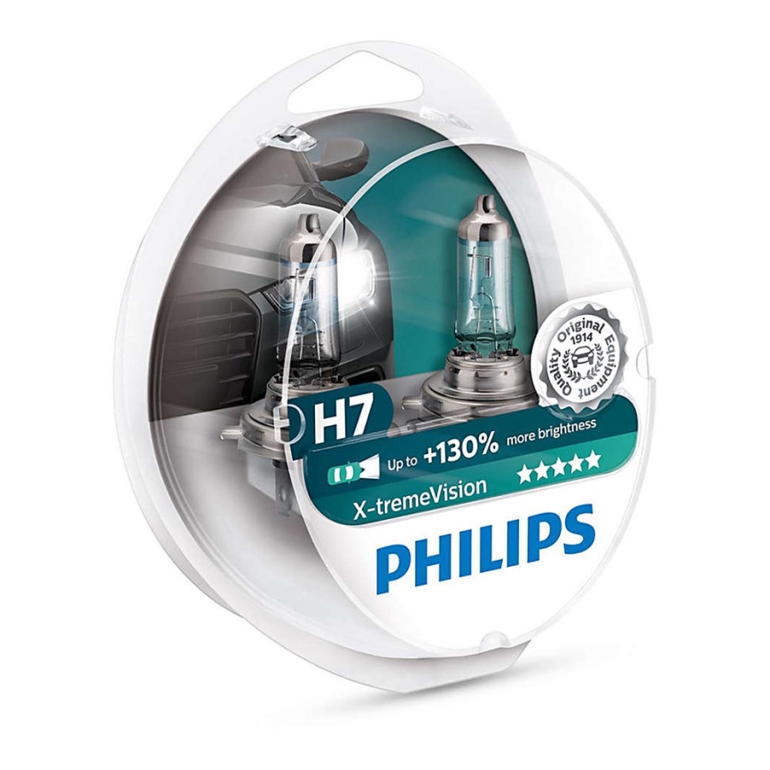 2x Autopære Philips X-TREMEVISION 12972XV+S2 H7 PX26d/55W/12V 3500K