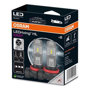 2x LED autopære H8/H11/H16 PGJ19-X/8,2W/12V 6000K - Osram