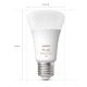 2x LED-pære dæmpbar Philips Hue White And Color Ambiance A60 E27/6,5W/230V 2000-6500K