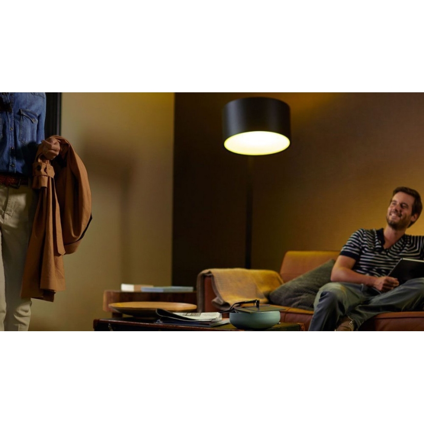 2x LED-pære dæmpbar Philips Hue WHITE E27/9W/230V 2700K