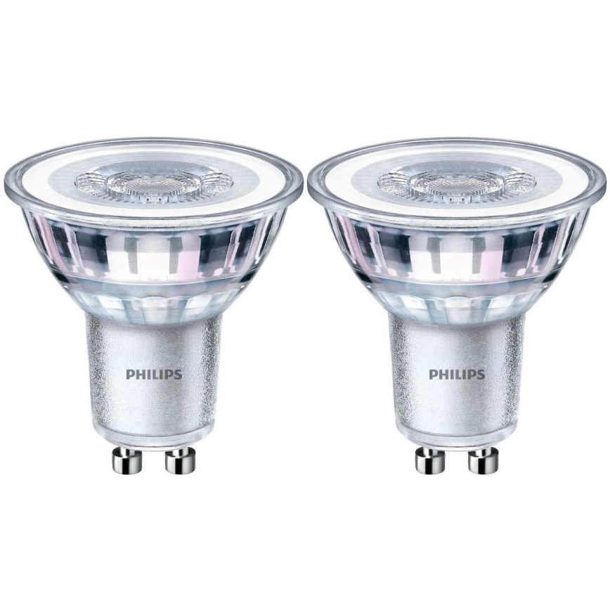 2x LED-pære dæmpbar Philips Warm Glow GU10/4W/230V 2200K-2700K 