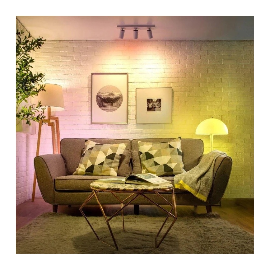 2x LED-pære dæmpbar RGBW-farver GU10/6,5W/230V 2200-6500K Wi-Fi + fjernbetjening - WiZ